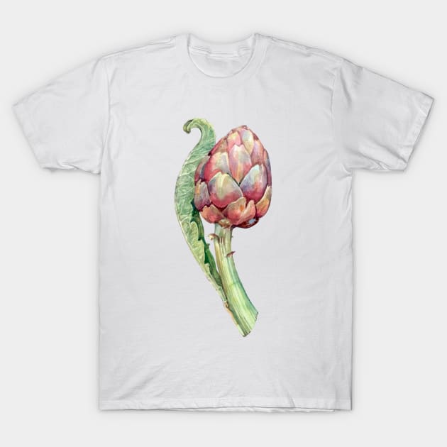 Artichoke flower T-Shirt by SlieptsovaArt